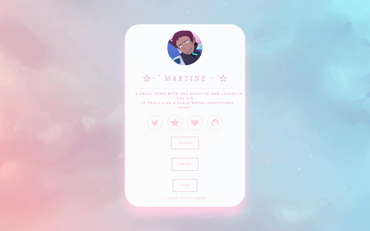 Carrd profile picture for @muffins